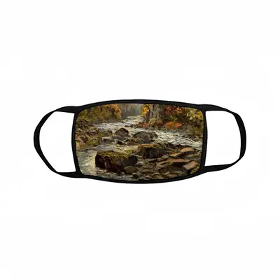 White River Gorge Impressionism Bound Face Mask