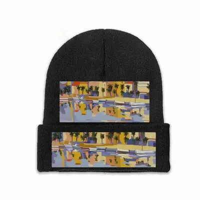 Harbor In The South Of France Knit Cap