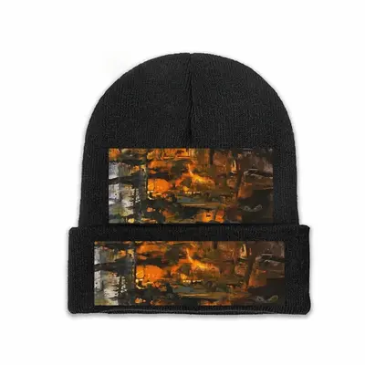 The Gold Of The Night Knit Cap