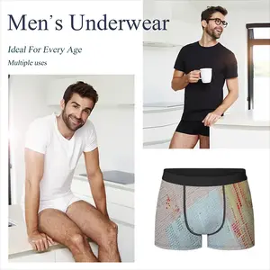 Men Shades Of Grey And Orange Underpant