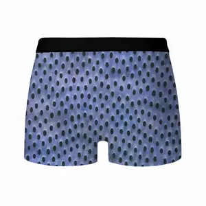 Men Holes Purple Blue Underpant