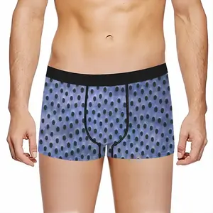 Men Holes Purple Blue Underpant