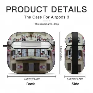 Fraise 2 Airpods 3 Case (Hard Shell, Black)