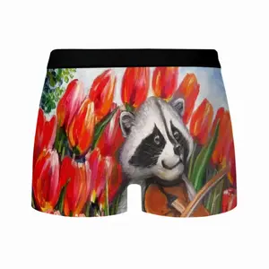 Men Raccoon Celebrating Spring Underpant