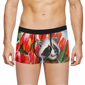 Men Raccoon Celebrating Spring Underpant