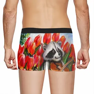 Men Raccoon Celebrating Spring Underpant