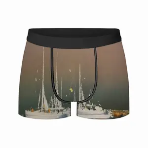 Men Sailboats Anchored At Sunset Underpant