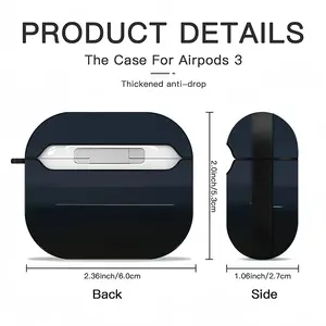 Landscape #003 Airpods 3 Case (Hard Shell, Black)