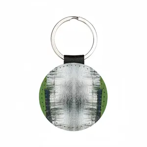 Gator Watcher Leather Circular Keychain