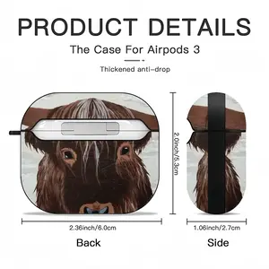 Bull - Red Bull Taurus Animals Buffalo Wild Airpods 3 Case (Hard Shell, Black)