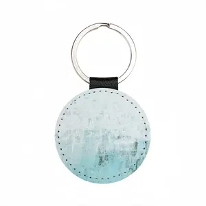 Outside Living Leather Circular Keychain