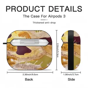 Barbary Ostrich Airpods 3 Case (Hard Shell, Black)