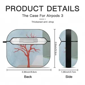 Red Tree Airpods 3 Case (Hard Shell, Black)