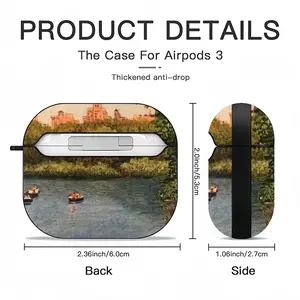 Boats In Central Park Airpods 3 Case (Hard Shell, Black)