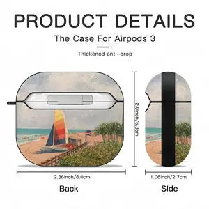 Sailboat On Miami Beach Airpods 3 Case (Hard Shell, Black)