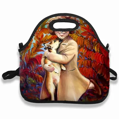 Queen Elizabeth As Child With Her Pet Corgi Dog Children's Lunch Bag