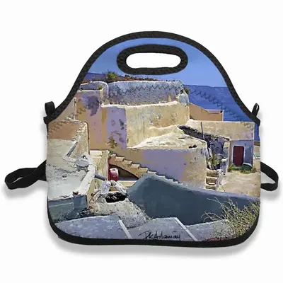 Santorini House And Cliffs In Oia Children's Lunch Bag