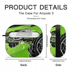 Porsche Gt3 Crash Airpods 3 Case (Hard Shell, Black)