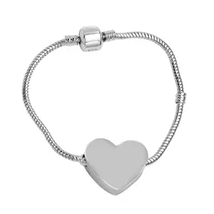 Into The Great Blue Heart Shaped Nnake Bone Bracelet