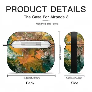 Autumn Flare Airpods 3 Case (Hard Shell, Black)