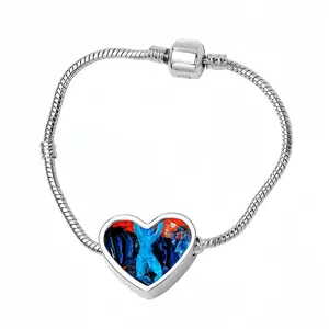 Dance Heart Shaped Nnake Bone Bracelet