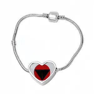 Pubic Flag Japan Heart Shaped Nnake Bone Bracelet