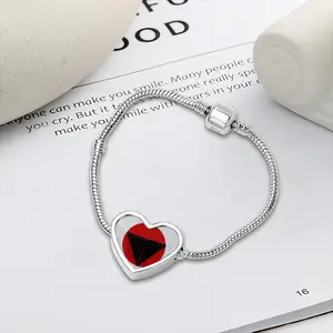 Pubic Flag Japan Heart Shaped Nnake Bone Bracelet