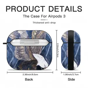 Eagle Scratch Airpods 3 Case (Hard Shell, Black)