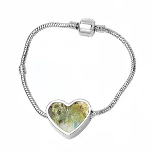 Jade Storm Heart Shaped Nnake Bone Bracelet