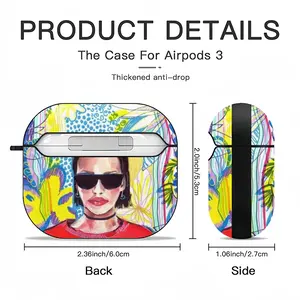 Coca Cola Girl Airpods 3 Case (Hard Shell, Black)