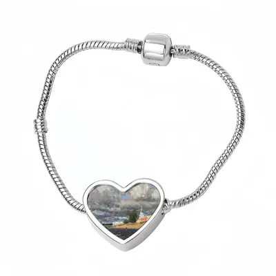 Windy Day On The Volga Heart Shaped Nnake Bone Bracelet