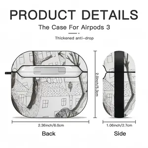 Trees Airpods 3 Case (Hard Shell, Black)