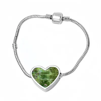 Pond Interior Gift Idea Heart Shaped Nnake Bone Bracelet