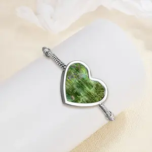 Pond Interior Gift Idea Heart Shaped Nnake Bone Bracelet