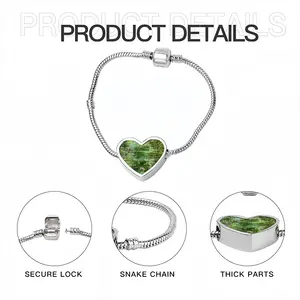 Pond Interior Gift Idea Heart Shaped Nnake Bone Bracelet