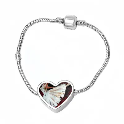 The Ballerina Heart Shaped Nnake Bone Bracelet