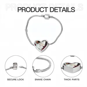 The Ballerina Heart Shaped Nnake Bone Bracelet