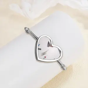 Easy Money Heart Shaped Nnake Bone Bracelet