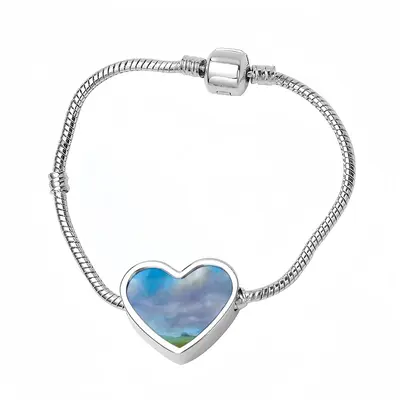 Big Sky Heart Shaped Nnake Bone Bracelet