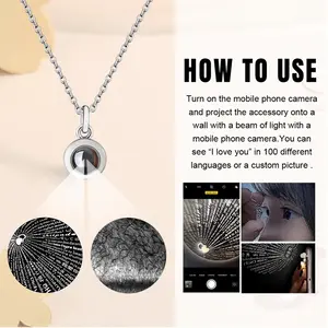 Dawn Titanium Steel Projection Necklace