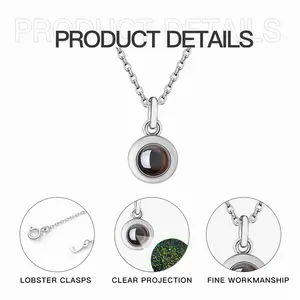 Babylonian Confusion Titanium Steel Projection Necklace