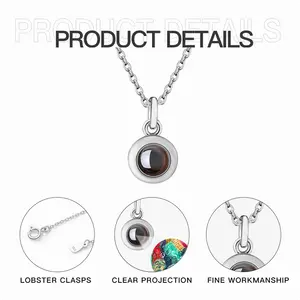 Magic Fragment Titanium Steel Projection Necklace