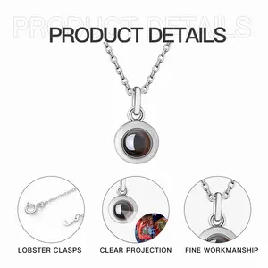 Stay True Titanium Steel Projection Necklace