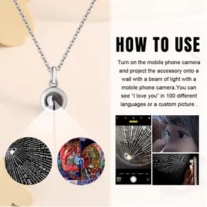 Stay True Titanium Steel Projection Necklace