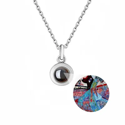 Myrtle And Elder F Titanium Steel Projection Necklace