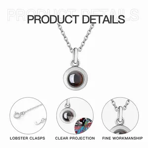 Myrtle And Elder F Titanium Steel Projection Necklace