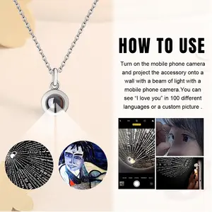 Lunatic Titanium Steel Projection Necklace