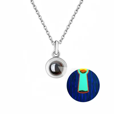 Internal Vision Titanium Steel Projection Necklace