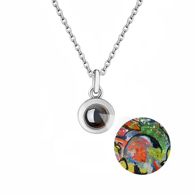 Without Fear Titanium Steel Projection Necklace