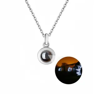 Memory Titanium Steel Projection Necklace